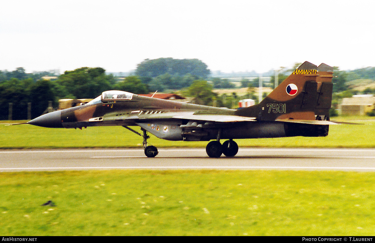 Aircraft Photo of 7501 | Mikoyan-Gurevich MiG-29A (9-12A) | Czechoslovakia - Air Force | AirHistory.net #605620