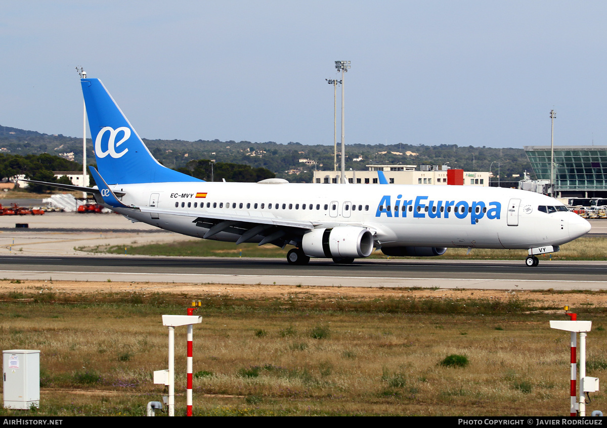 Aircraft Photo of EC-MVY | Boeing 737-85P | Air Europa | AirHistory.net #605665