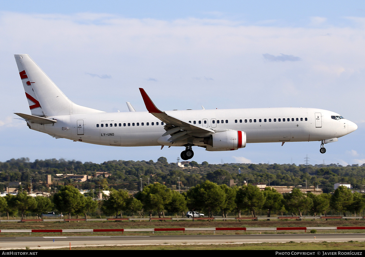 Aircraft Photo of LY-UNO | Boeing 737-8FE | AirHistory.net #605701