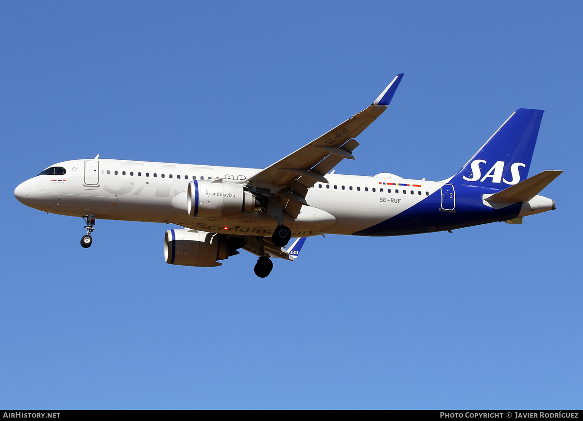Aircraft Photo of SE-RUF | Airbus A320-251N | Scandinavian Airlines - SAS | AirHistory.net #605703