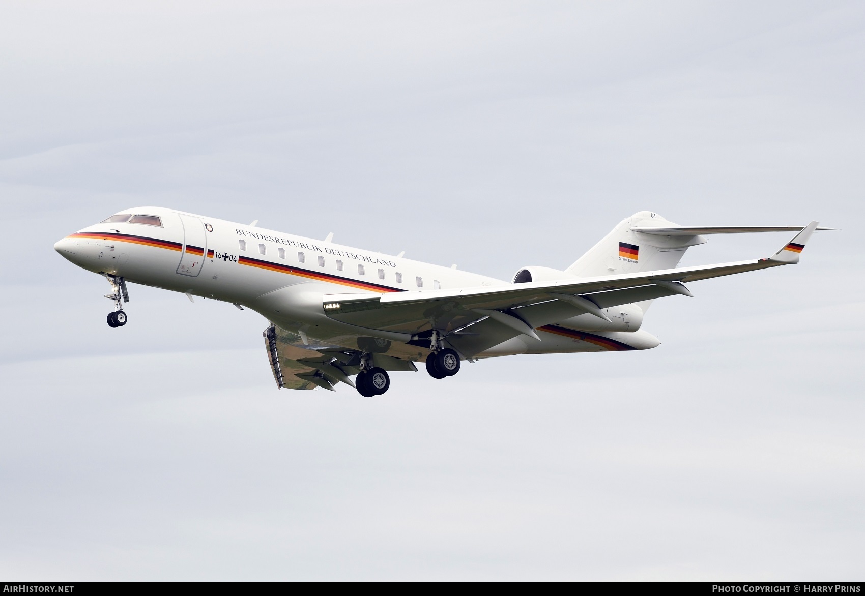 Aircraft Photo of 1404 | Bombardier Global 5000 (BD-700-1A11) | Germany - Air Force | AirHistory.net #605712