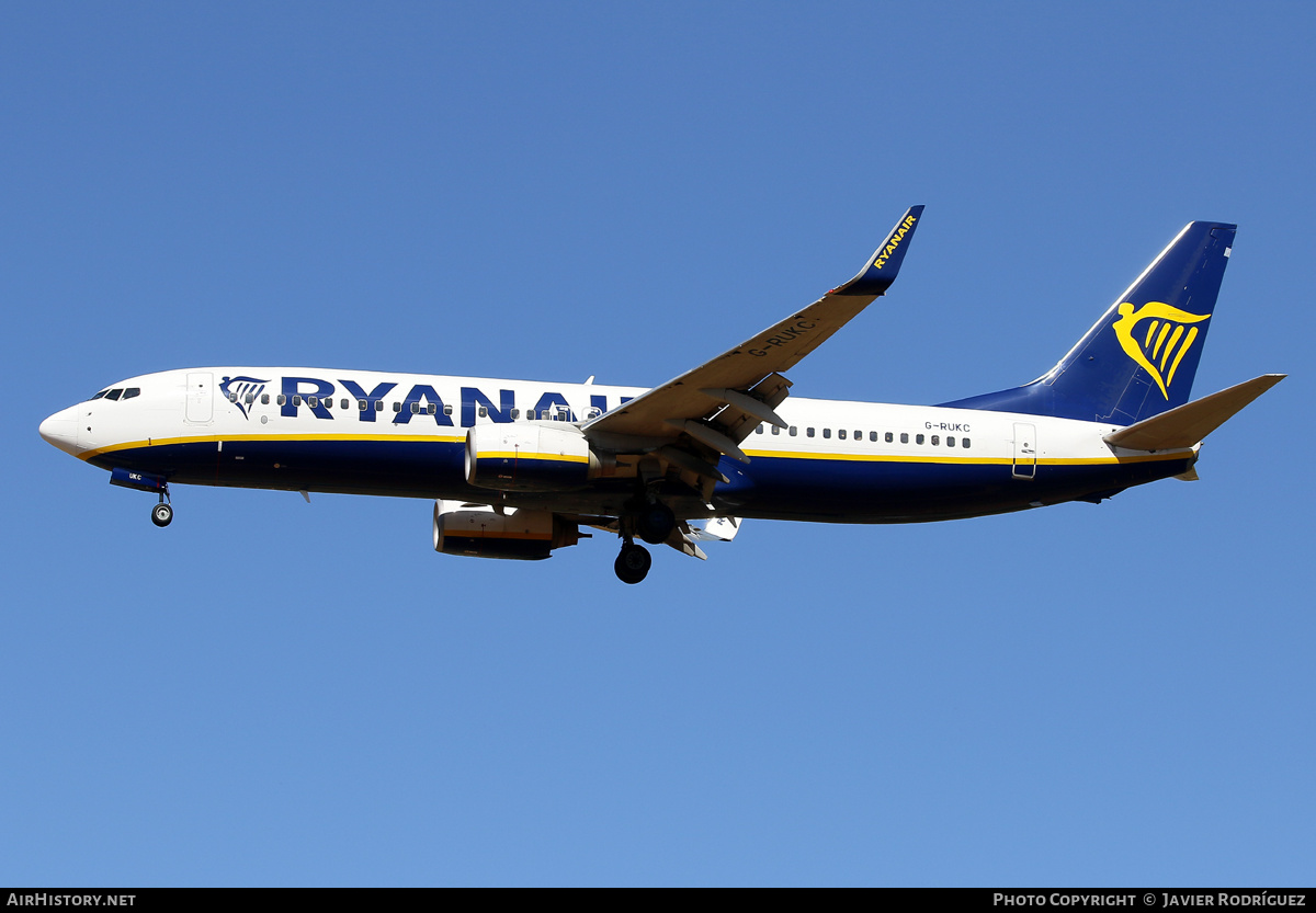 Aircraft Photo of G-RUKC | Boeing 737-8AS | Ryanair | AirHistory.net #605719
