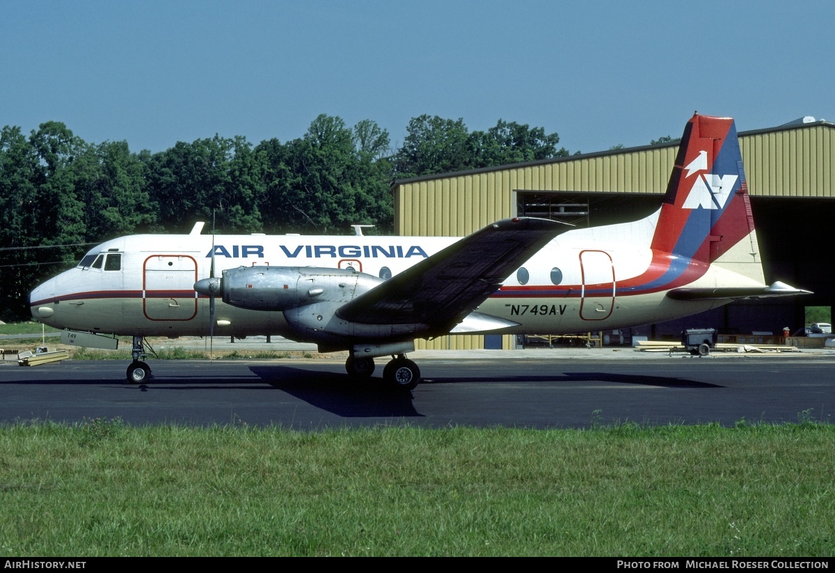 Aircraft Photo of N749AV | British Aerospace BAe-748 Srs2B/FAA | Air Virginia | AirHistory.net #605782
