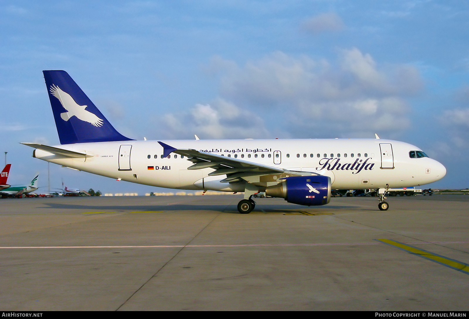 Aircraft Photo of D-AILI | Airbus A319-114 | Khalifa Airways | AirHistory.net #605799