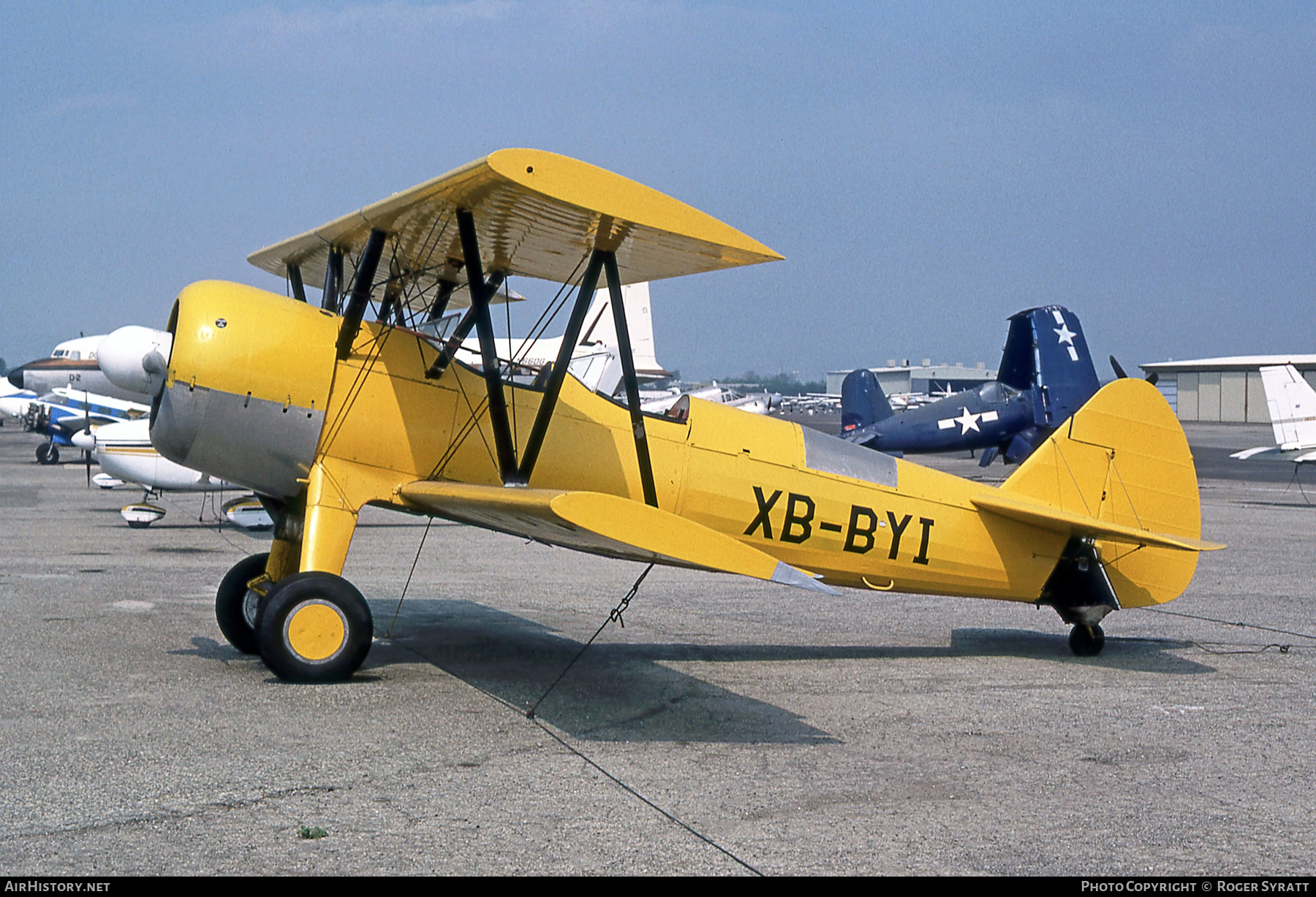 Aircraft Photo of XB-BYI | Boeing PT-13D/R985 Kaydet (E75) | AirHistory.net #605867