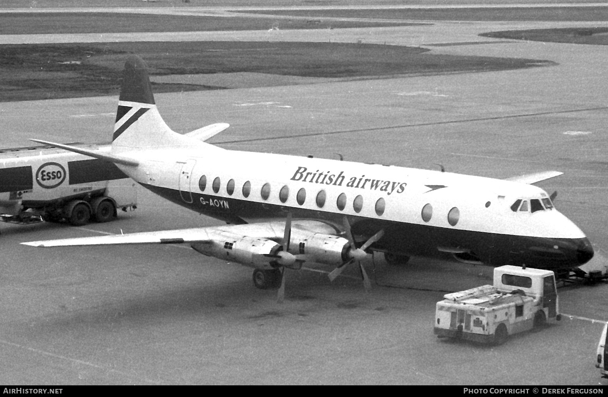Aircraft Photo of G-AOYN | Vickers 806 Viscount | British Airways | AirHistory.net #605881