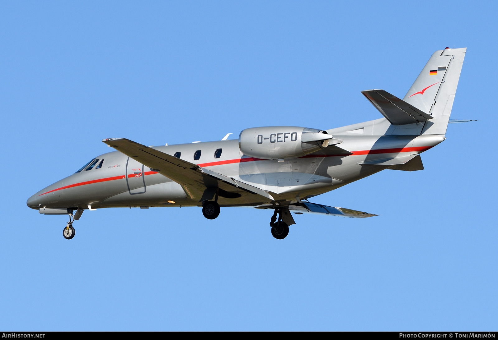 Aircraft Photo of D-CEFO | Cessna 560XL Citation XLS+ | VistaJet | AirHistory.net #605886