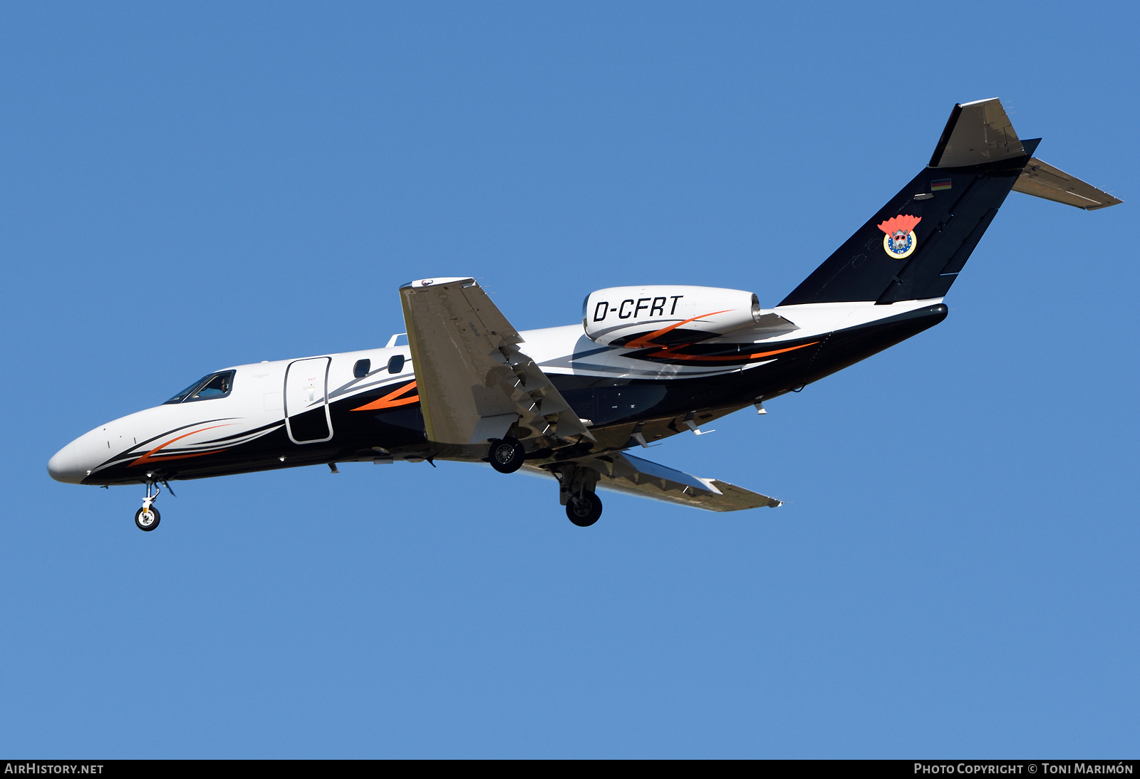 Aircraft Photo of D-CFRT | Cessna 525C CitationJet CJ4 | Frikadelli Racing | AirHistory.net #605896