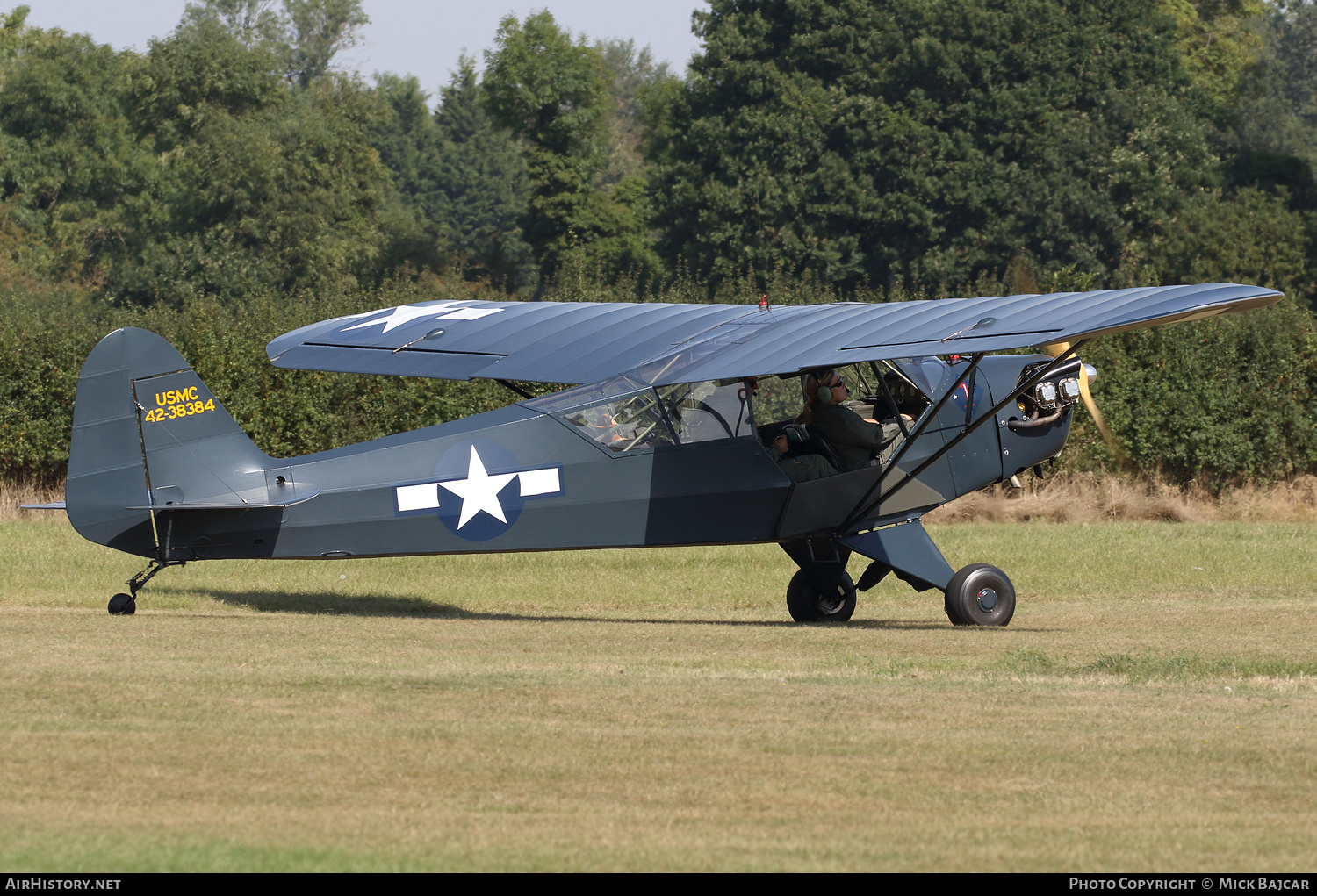 Aircraft Photo of G-BHVV / 42-38384 | Piper J-3C-65 Cub | USA - Marines | AirHistory.net #605910