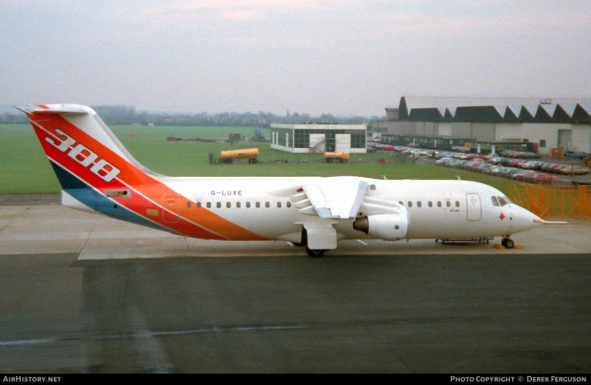 Aircraft Photo of G-LUXE | British Aerospace BAe-146-300 | British Aerospace | AirHistory.net #605936