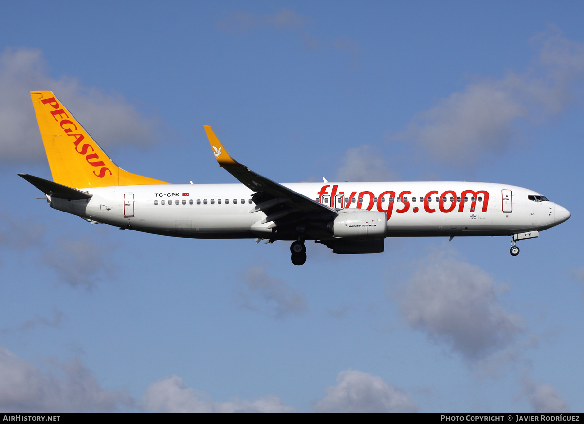 Aircraft Photo of TC-CPK | Boeing 737-82R | Pegasus Airlines | AirHistory.net #605976