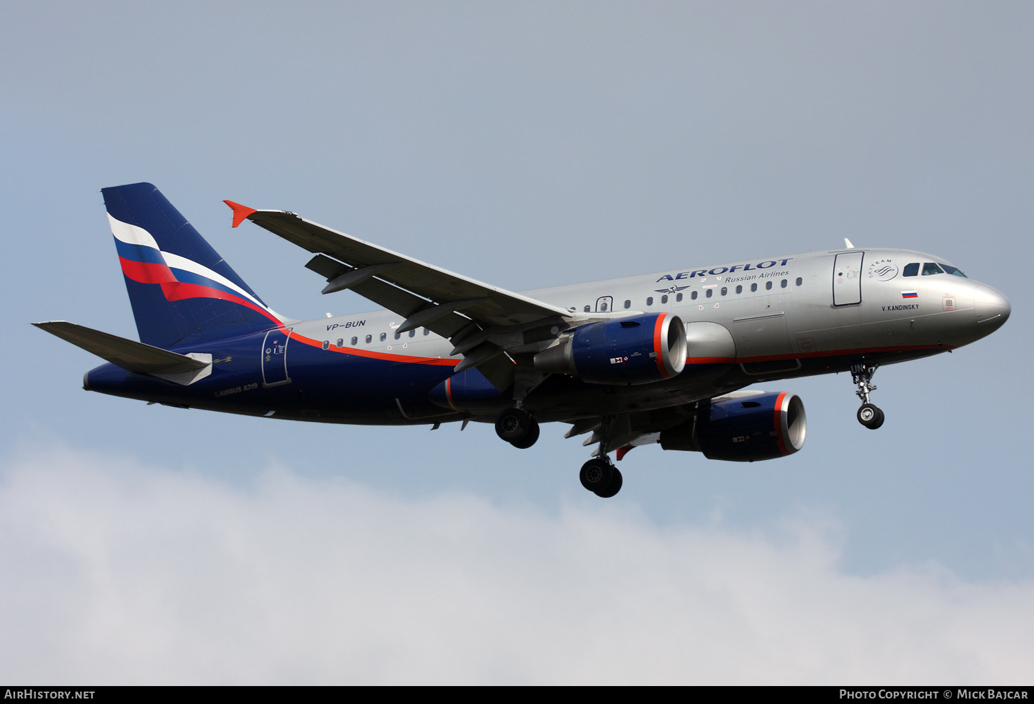 Aircraft Photo of VP-BUN | Airbus A319-111 | Aeroflot - Russian Airlines | AirHistory.net #606043