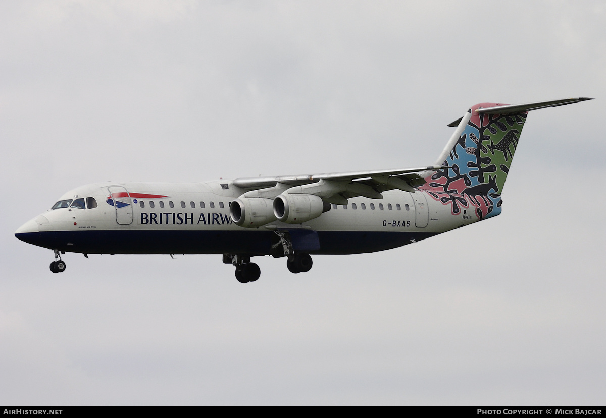 Aircraft Photo of G-BXAS | British Aerospace Avro 146-RJ100 | British Airways | AirHistory.net #606050