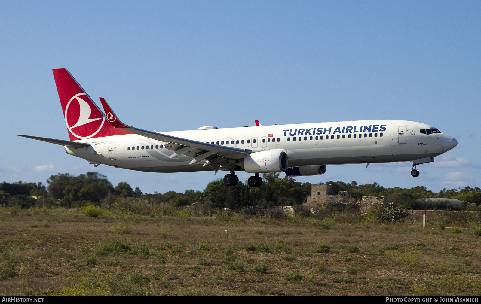 Aircraft Photo of TC-JYP | Boeing 737-9F2/ER | Turkish Airlines | AirHistory.net #606086