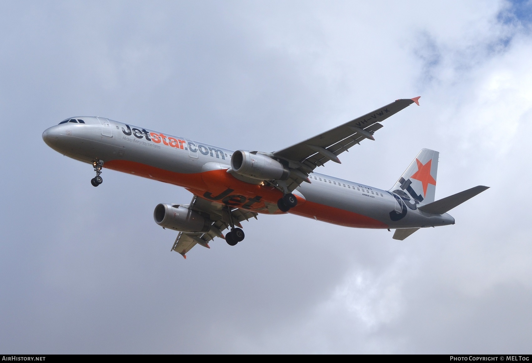 Aircraft Photo of VH-VWX | Airbus A320-231 | Jetstar Airways | AirHistory.net #606124