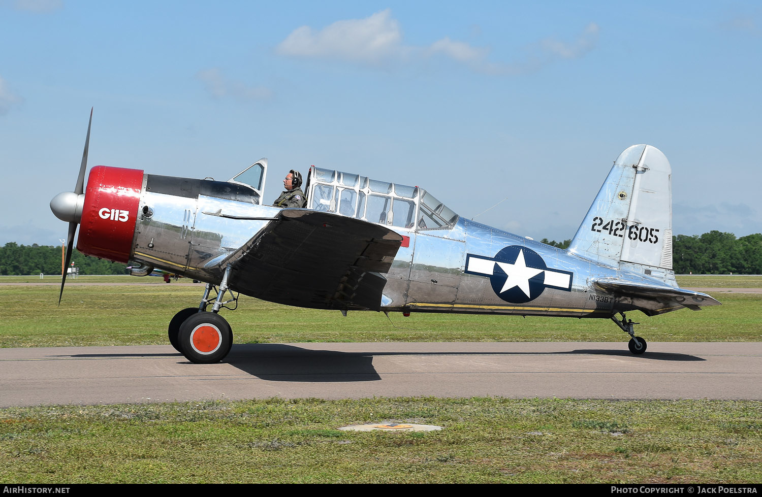 Aircraft Photo of N133BT / 242605 | Vultee BT-13A Valiant | USA - Air Force | AirHistory.net #606133