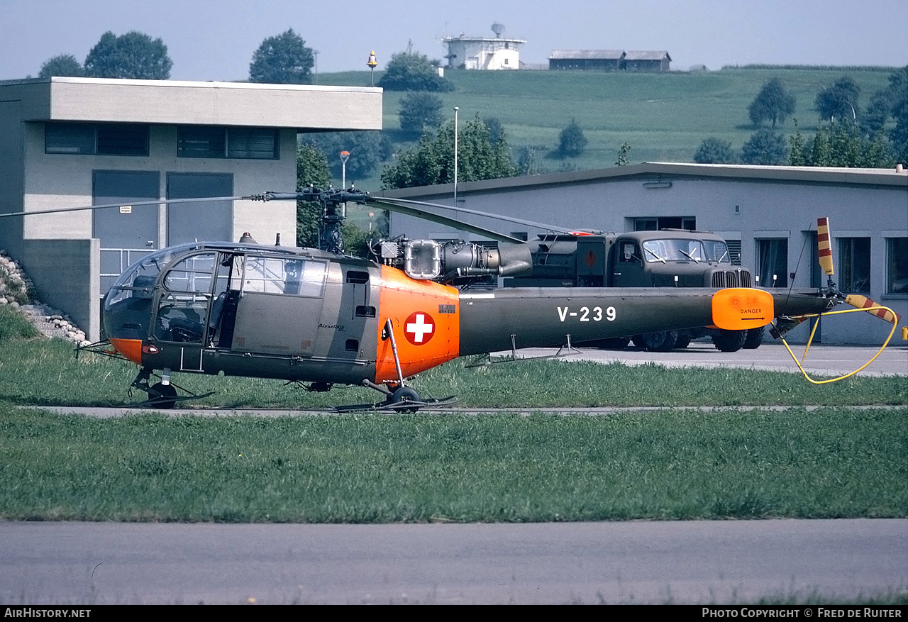 Aircraft Photo of V-239 | Aerospatiale SA-316B Alouette III | Switzerland - Air Force | AirHistory.net #606150