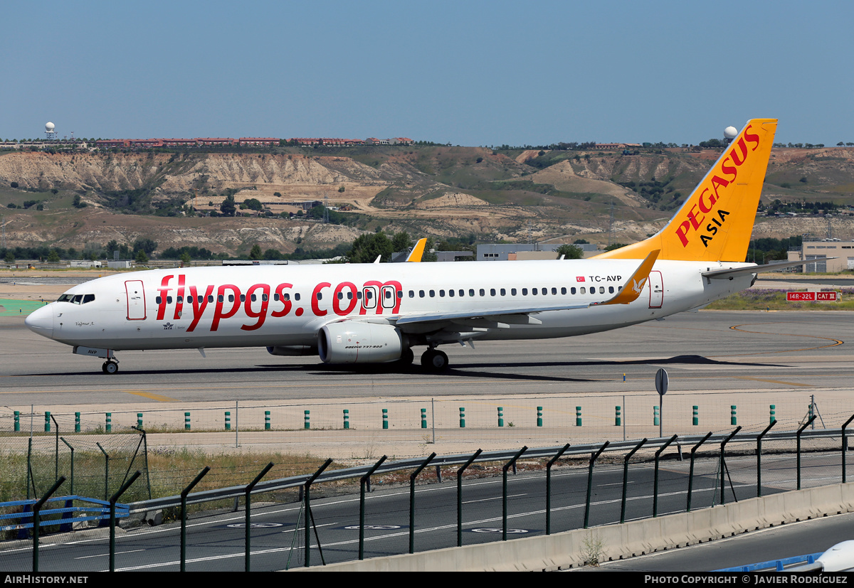 Aircraft Photo of TC-AVP | Boeing 737-82R | Pegasus Asia | AirHistory.net #606206