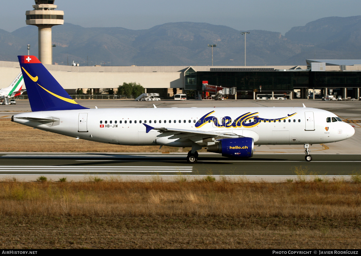 Aircraft Photo of HB-JIW | Airbus A320-214 | Hello | AirHistory.net #606207