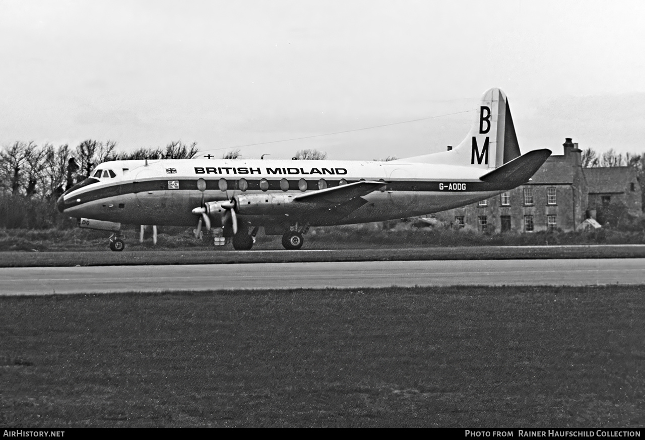 Aircraft Photo of G-AODG | Vickers 736 Viscount | British Midland Airways - BMA | AirHistory.net #606239