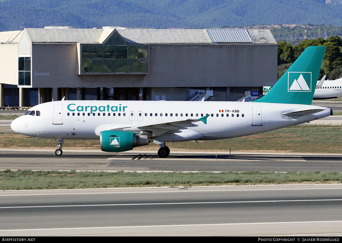 Aircraft Photo of YR-ABB | Airbus A319-112 | Carpatair | AirHistory.net #606241