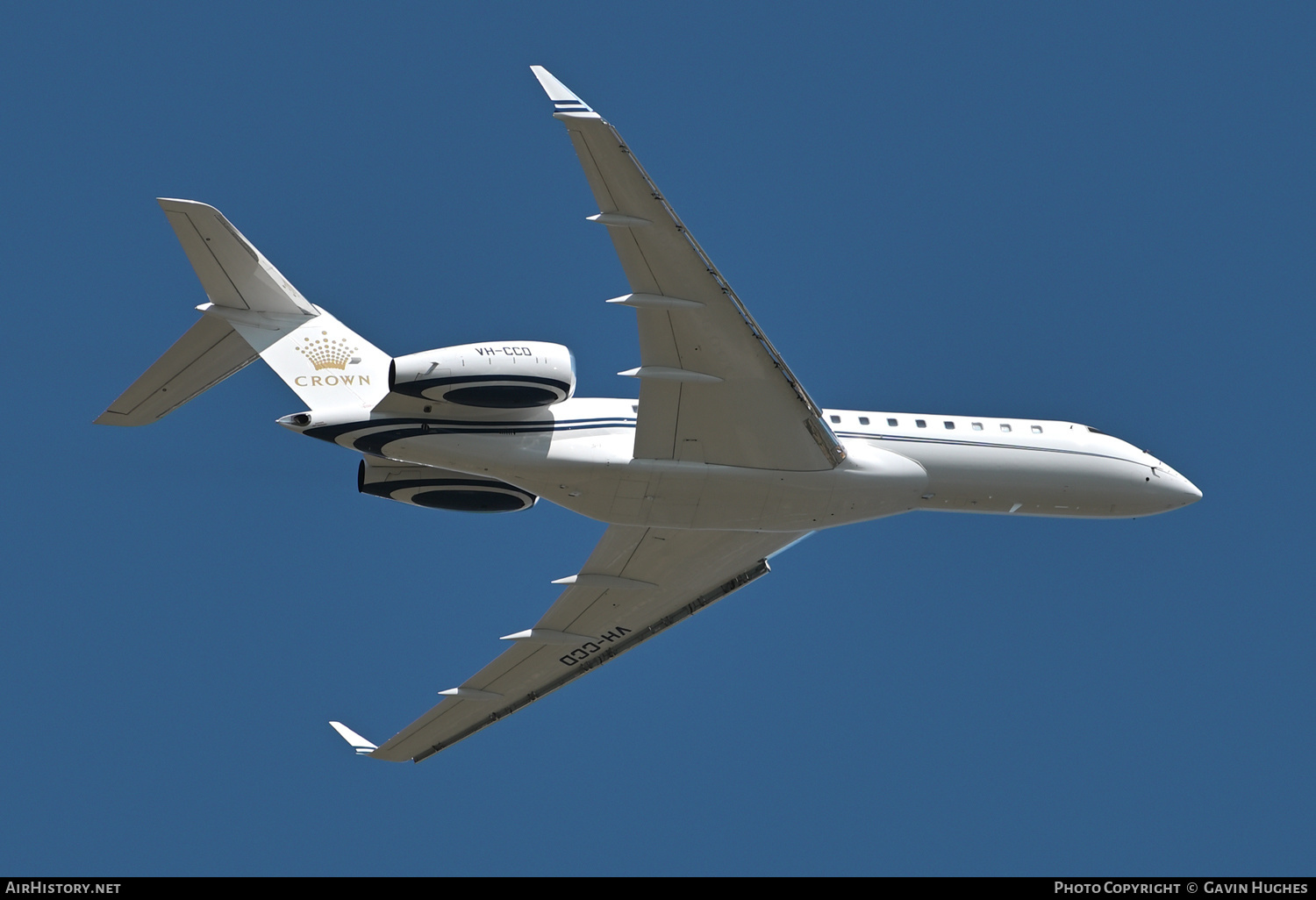 Aircraft Photo of VH-CCD | Bombardier Global Express XRS (BD-700-1A10) | Crown Melbourne | AirHistory.net #606294