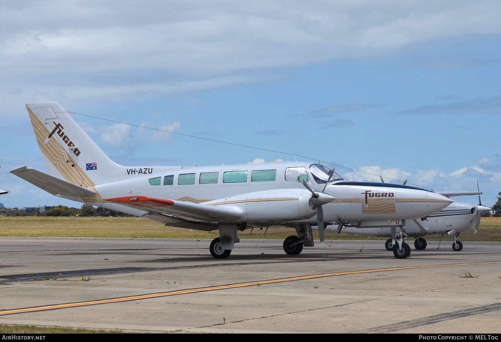 Aircraft Photo of VH-AZU | Cessna 404 Titan Courier II | Fugro Airborne Surveys | AirHistory.net #606303