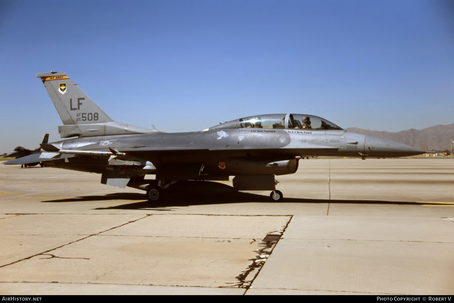 Aircraft Photo of 85-1508 / AF85-508 | General Dynamics F-16D Fighting Falcon | USA - Air Force | AirHistory.net #606342