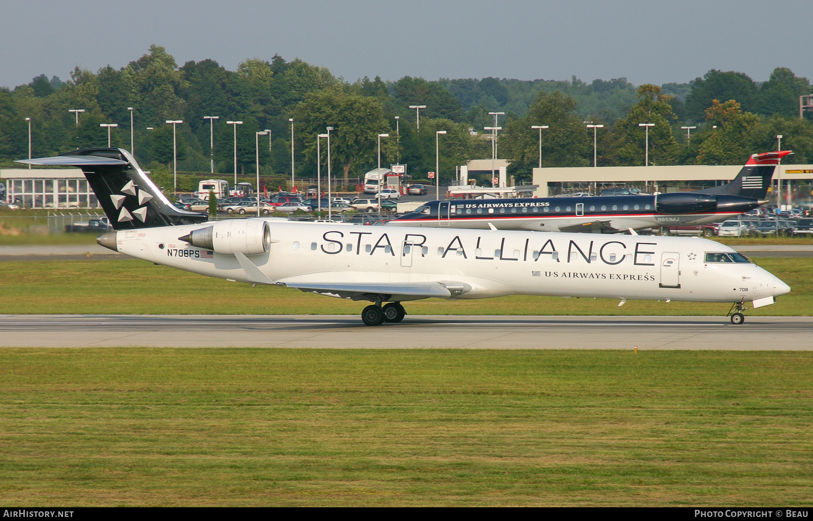 Aircraft Photo of N708PS | Bombardier CRJ-701ER (CL-600-2C10) | US Airways Express | AirHistory.net #606364