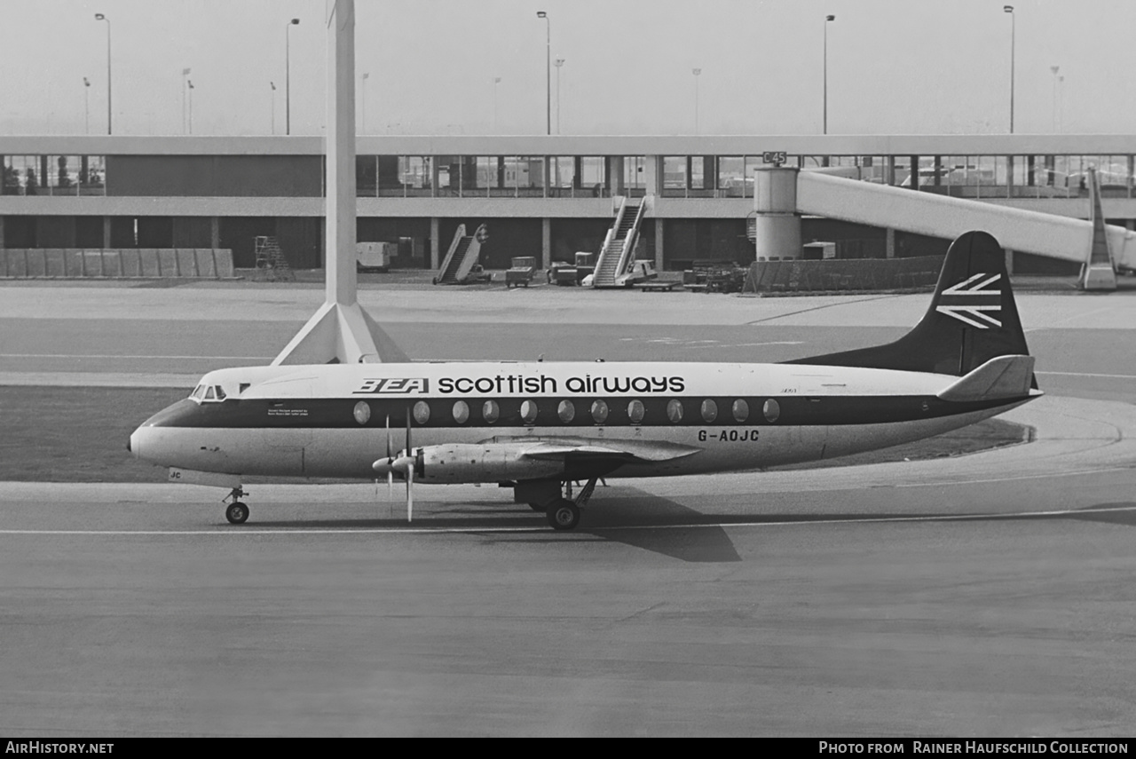 Aircraft Photo of G-AOJC | Vickers 802 Viscount | BEA Scottish Airways - British European Airways | AirHistory.net #606383