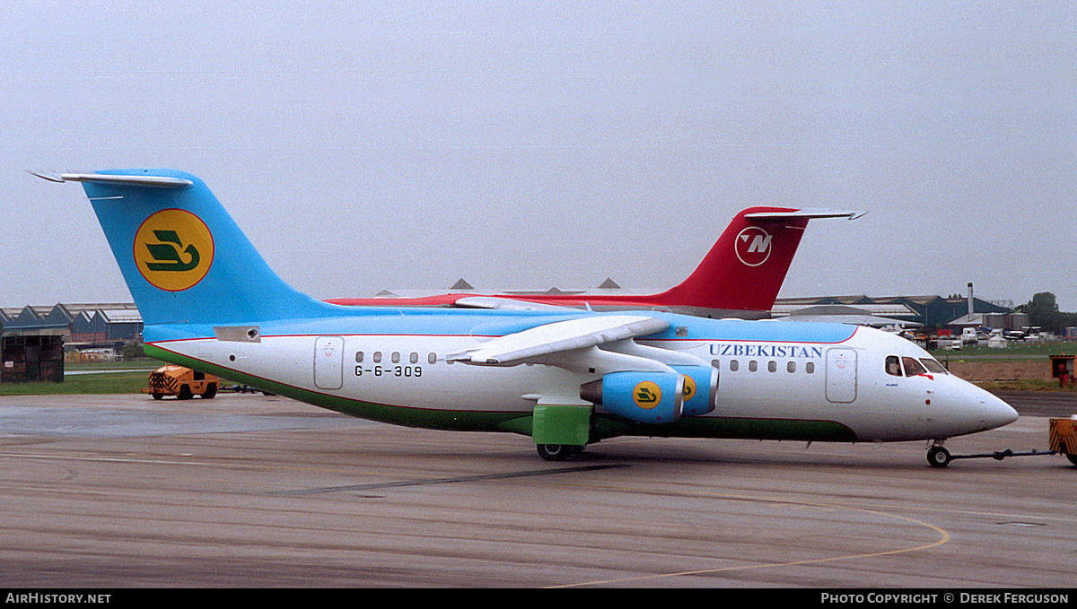 Aircraft Photo of G-6-309 / UK-80002 | BAE Systems Avro 146-RJ85 | Uzbekistan Airways | AirHistory.net #606384