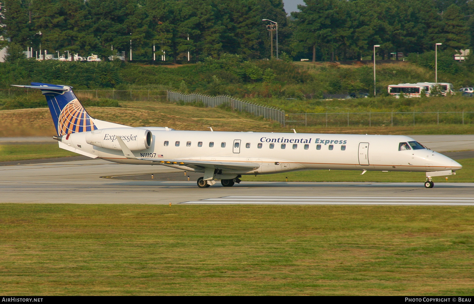 Aircraft Photo of N11107 | Embraer ERJ-145XR (EMB-145XR) | Continental Express | AirHistory.net #606481