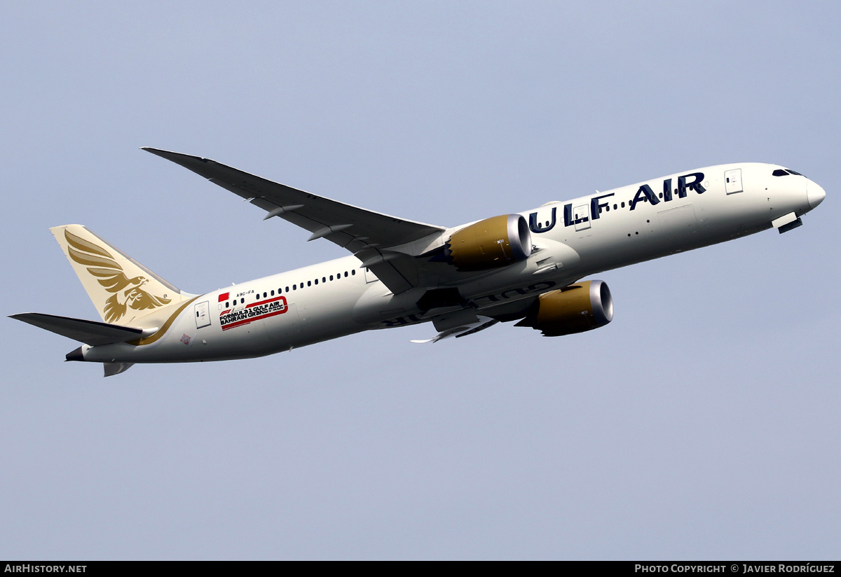 Aircraft Photo of A9C-FA | Boeing 787-9 Dreamliner | Gulf Air | AirHistory.net #606562
