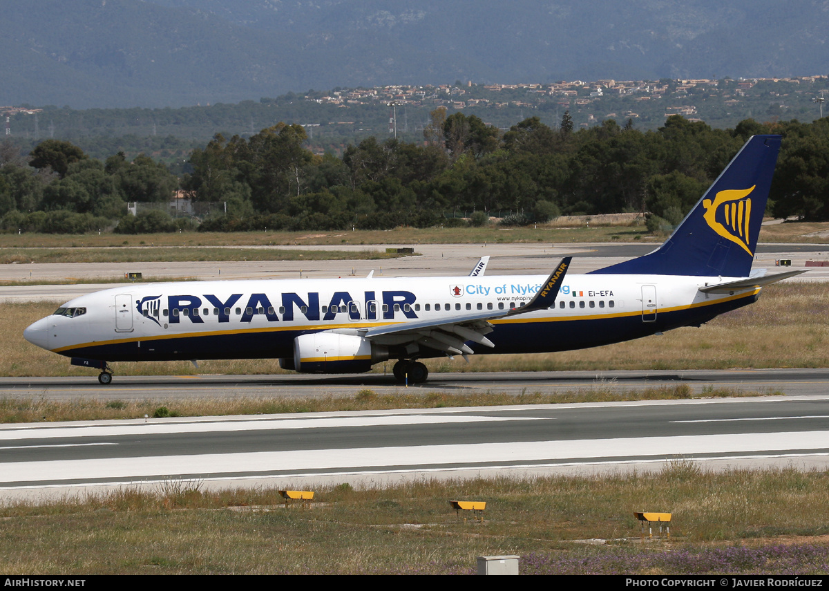 Aircraft Photo of EI-EFA | Boeing 737-8AS | Ryanair | AirHistory.net #606573