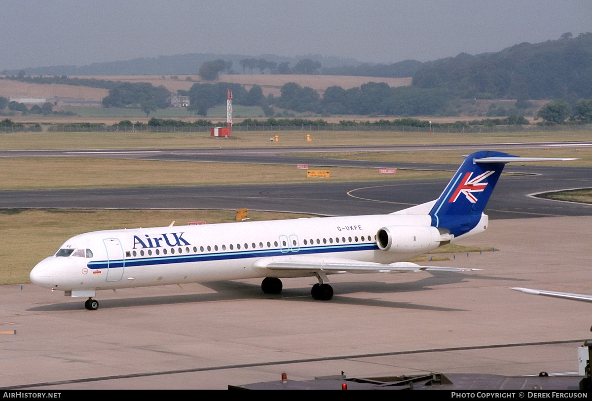 Aircraft Photo of G-UKFE | Fokker 100 (F28-0100) | Air UK | AirHistory.net #606759