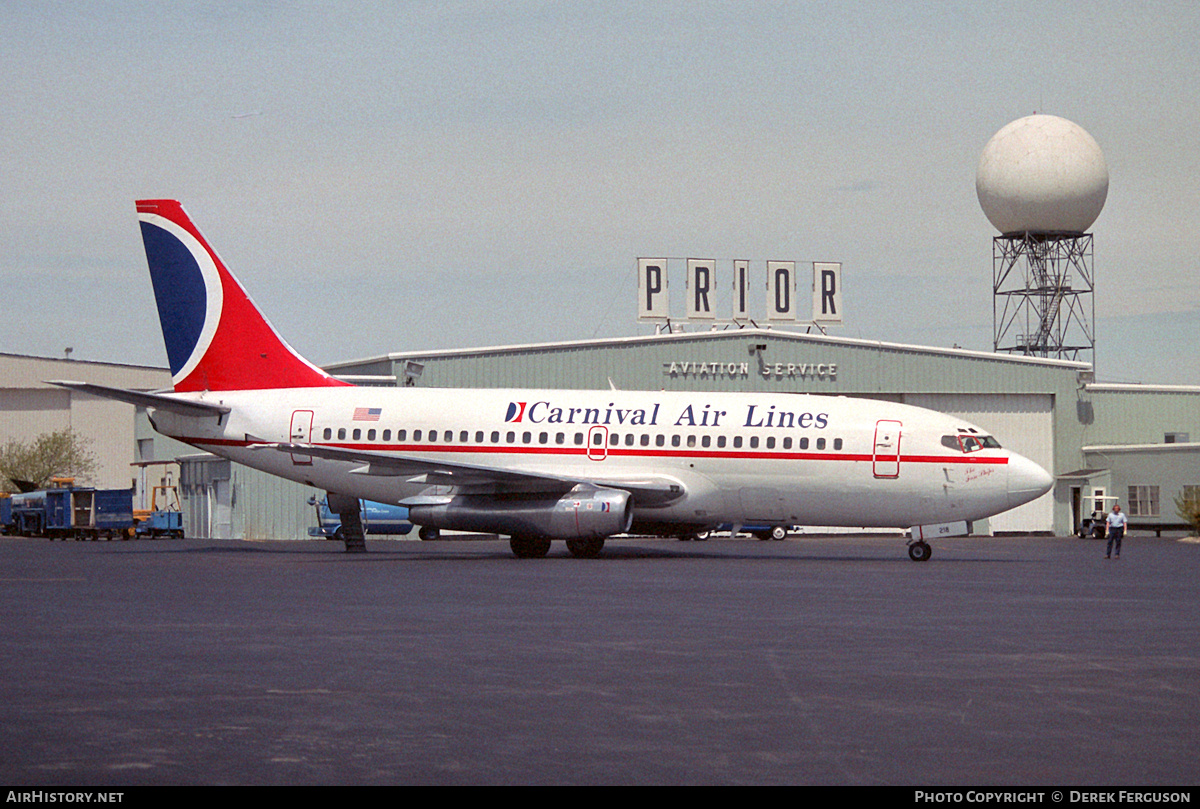 Aircraft Photo of N218US | Boeing 737-201 | Carnival Air Lines | AirHistory.net #606764
