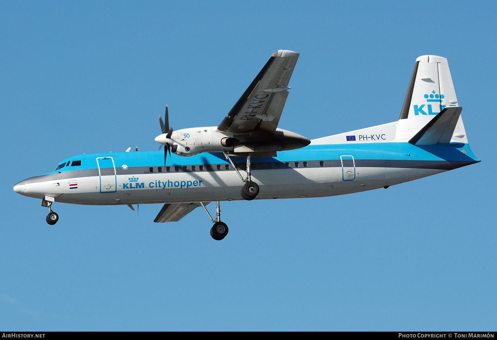Aircraft Photo of PH-KVC | Fokker 50 | KLM Cityhopper | AirHistory.net #606765
