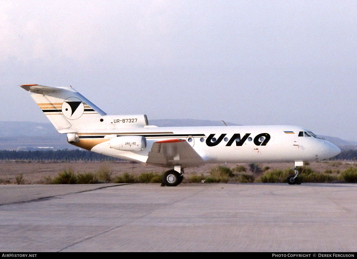 Aircraft Photo of UR-87237 | Yakovlev Yak-40D | UNA - Southern Independent Air Company | AirHistory.net #606776