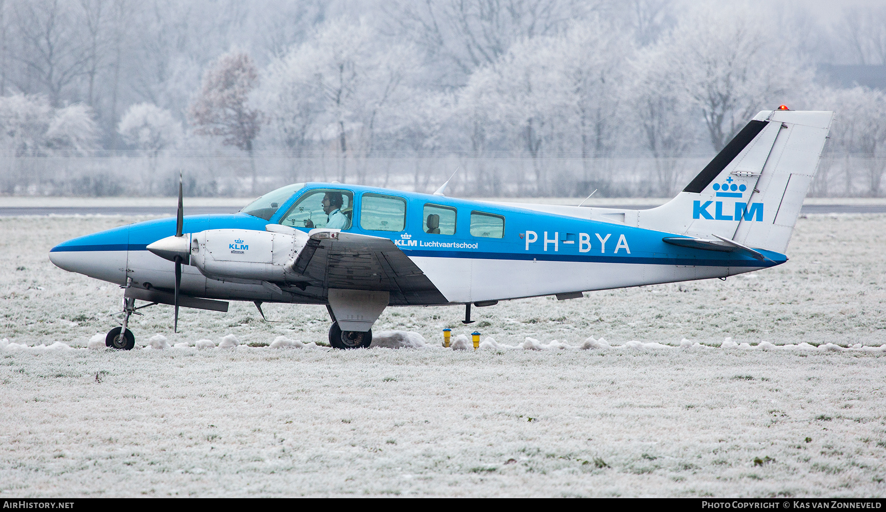 Aircraft Photo of PH-BYA | Beech 58 Baron | KLM Luchtvaartschool | AirHistory.net #606857