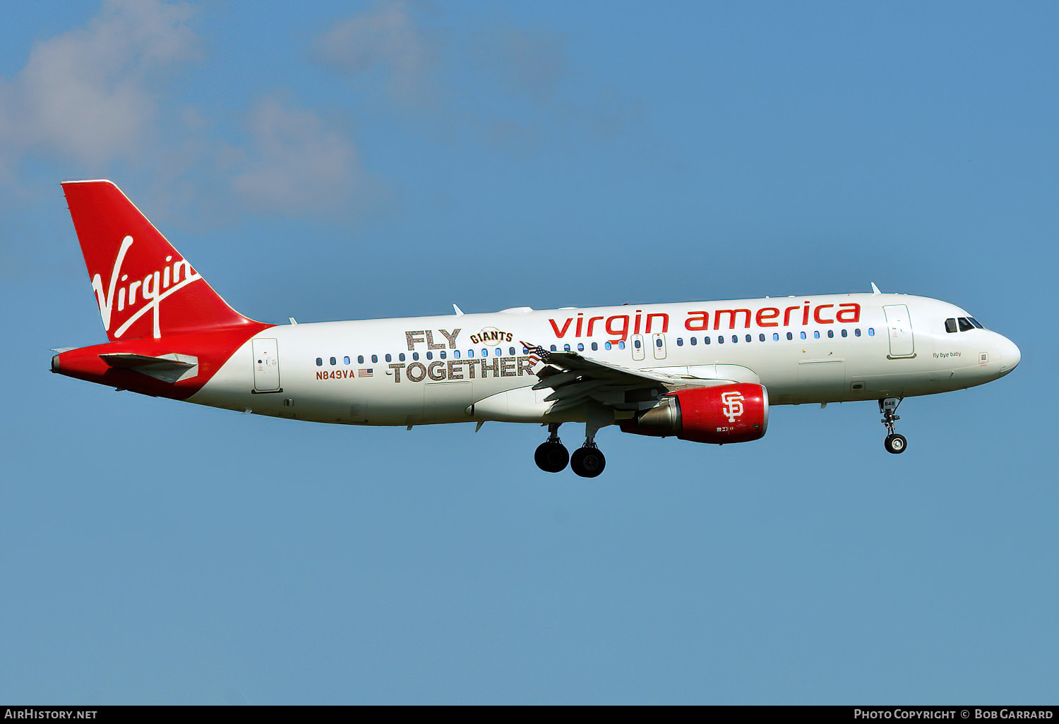 Aircraft Photo of N849VA | Airbus A320-214 | Virgin America | AirHistory.net #606927