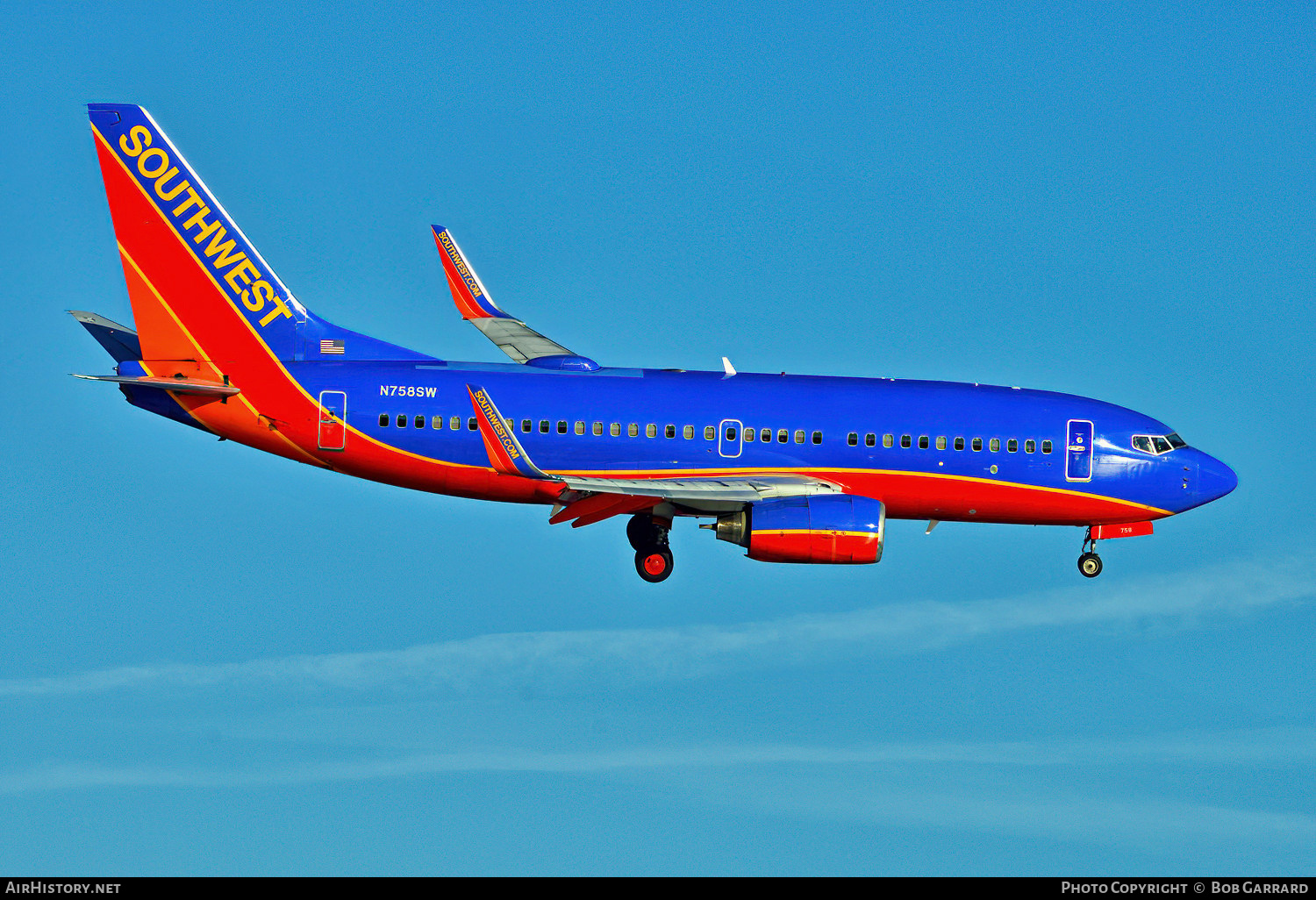 Aircraft Photo of N758SW | Boeing 737-7H4 | Southwest Airlines | AirHistory.net #606996