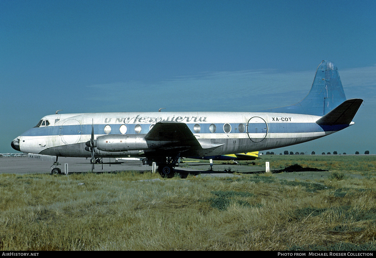 Aircraft Photo of XA-COT | Vickers 745D Viscount | Aerosierra de Durango | AirHistory.net #607067