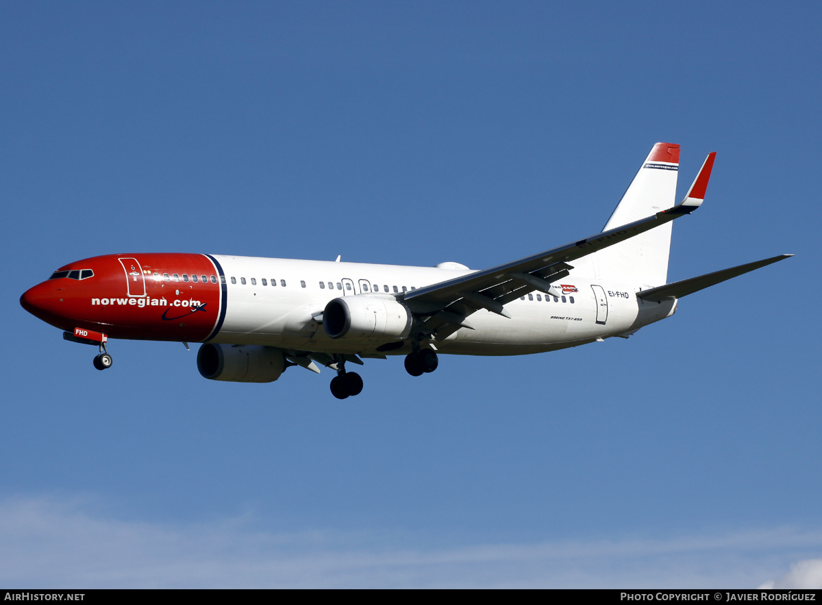 Aircraft Photo of LN-NHD | Boeing 737-8JP | Norwegian | AirHistory.net #607114