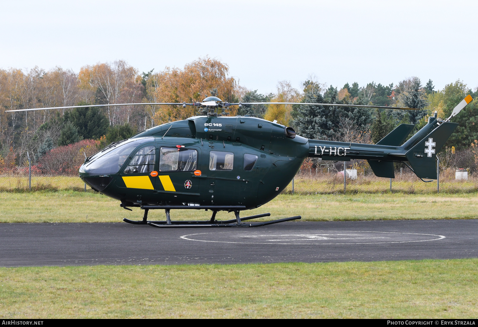 Aircraft Photo of LY-HCF | Eurocopter-Kawasaki EC-145 (BK-117C-2) | Lithuania - Border Guard | AirHistory.net #607131