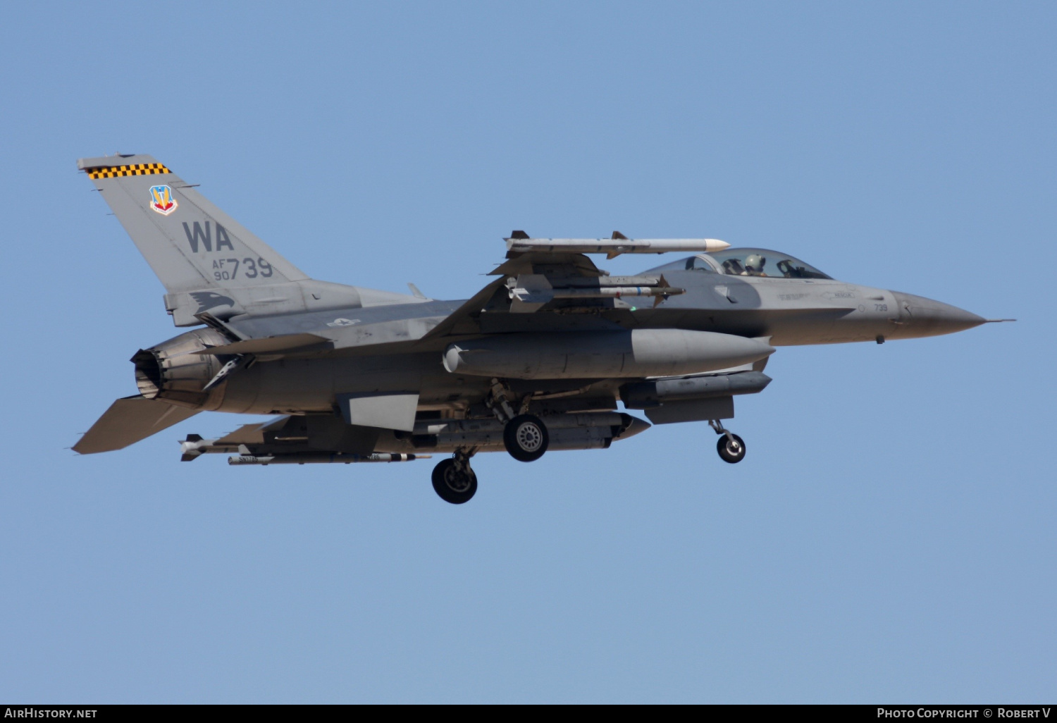 Aircraft Photo of 90-0739 / AF90-739 | General Dynamics F-16CM Fighting Falcon | USA - Air Force | AirHistory.net #607145