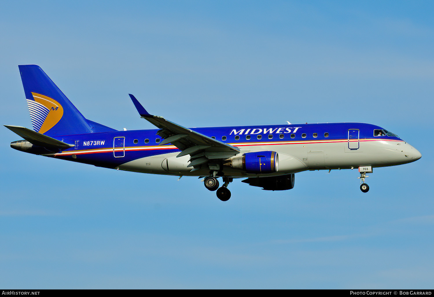 Aircraft Photo of N873RW | Embraer 170SE (ERJ-170-100SE) | Midwest Airlines | AirHistory.net #607210