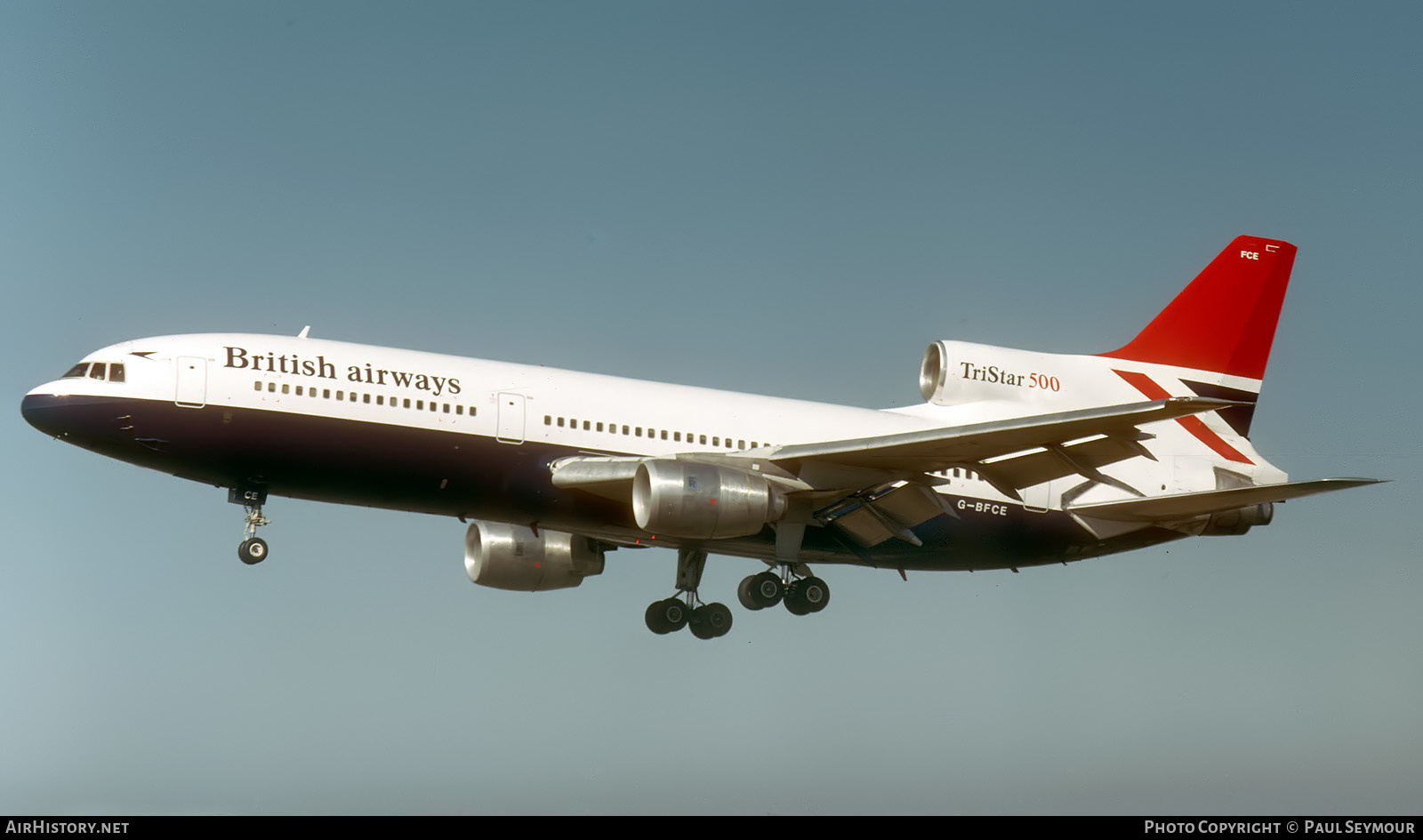 British Airways Lockheed L-1011 TriStar Fleet History (1974