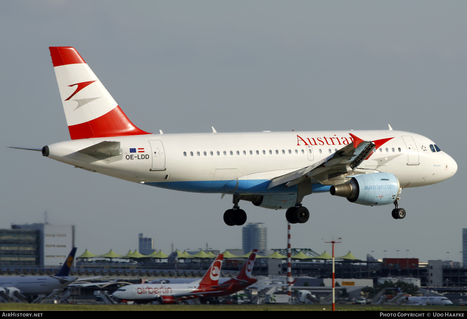 Aircraft Photo of OE-LDD | Airbus A319-112 | Austrian Airlines | AirHistory.net #607235