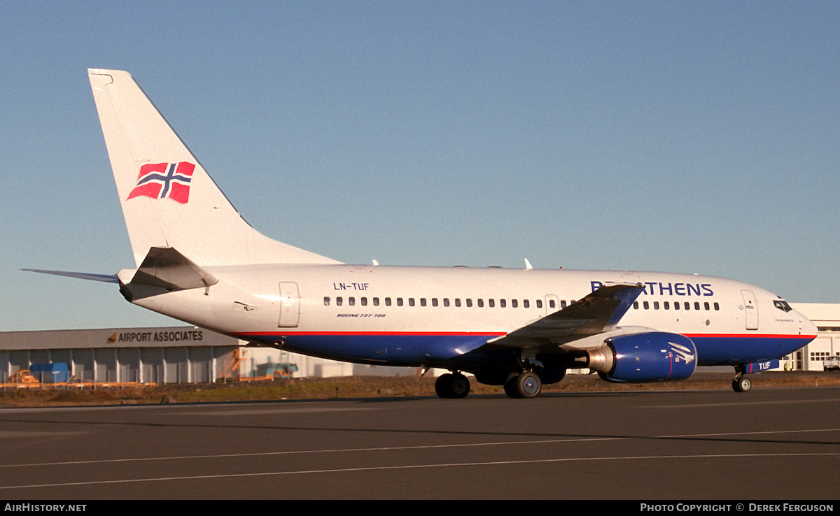 Aircraft Photo of LN-TUF | Boeing 737-705 | Braathens | AirHistory.net #607268