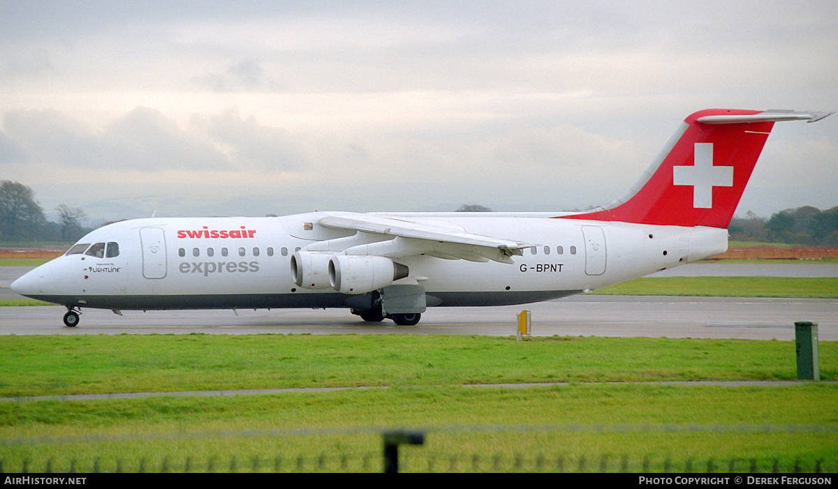 Aircraft Photo of G-BPNT | British Aerospace BAe-146-300 | Swissair Express | AirHistory.net #607323